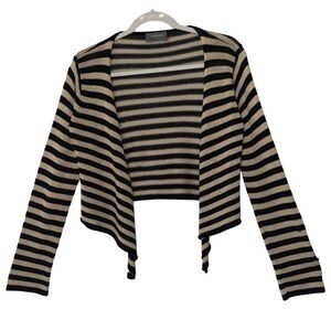 Wooden Ships Paola Buendia Striped Crop Cardigan size s/m